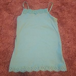 Spaghetti strap under shirt